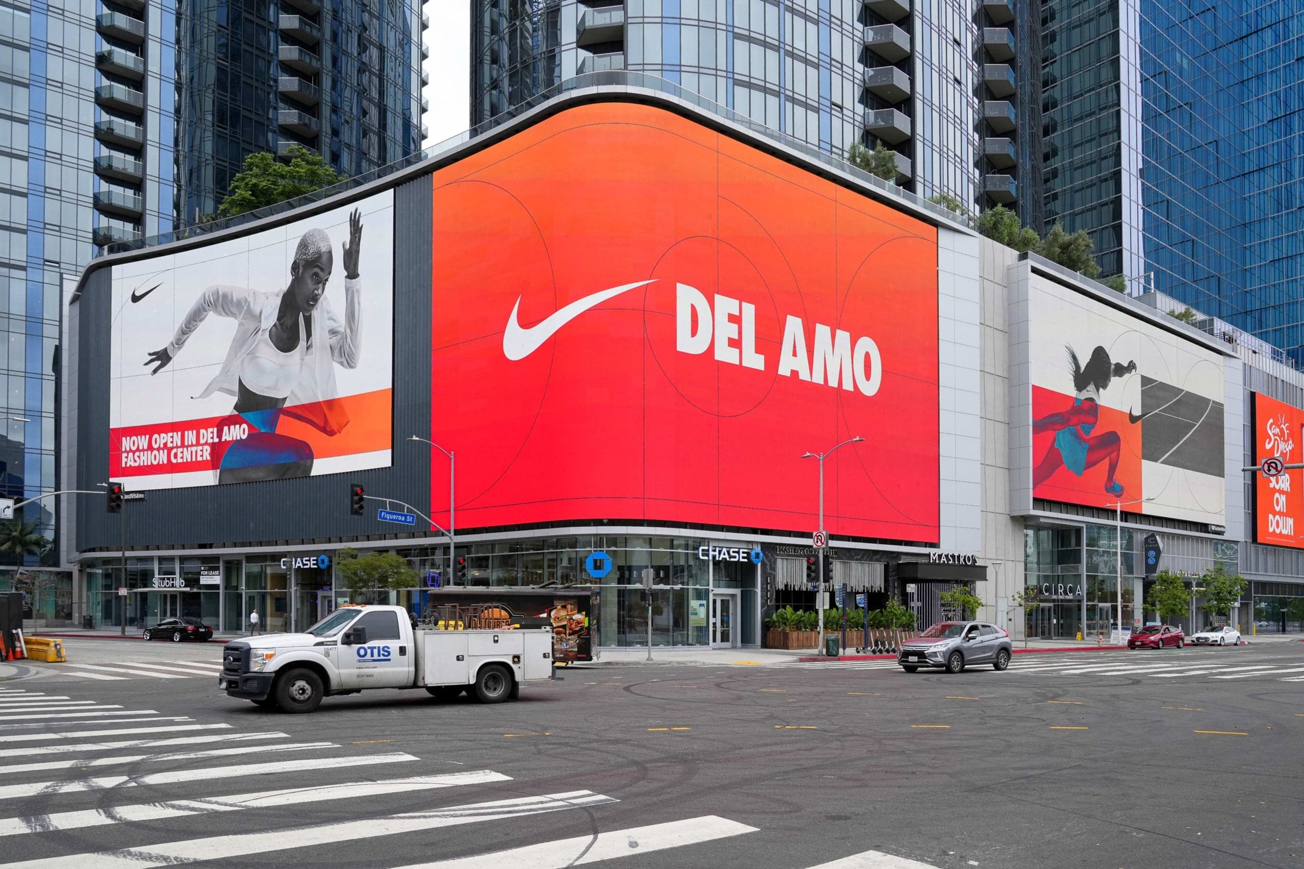 Nike Rise out-of-home billboard executed at Del Amo.
