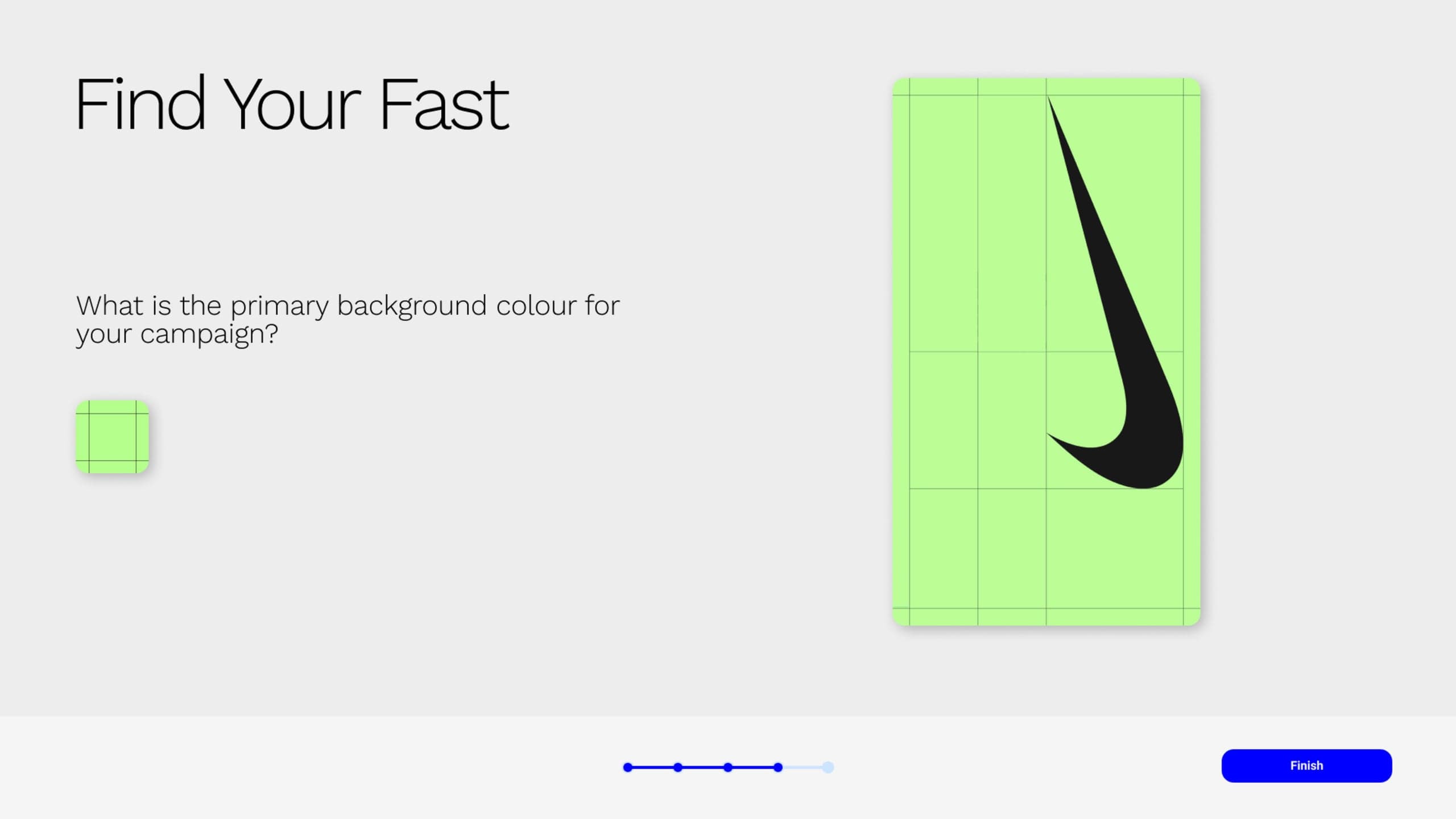 An in-store content-creator screen running the Generative Visual Centre.